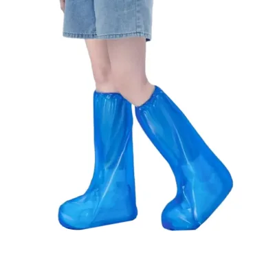 Animal Husbandry Farm Disposable Tube Shoe Cover PE Material Waterproof Thickened Wear-resistant Disinfected Shoe Covers