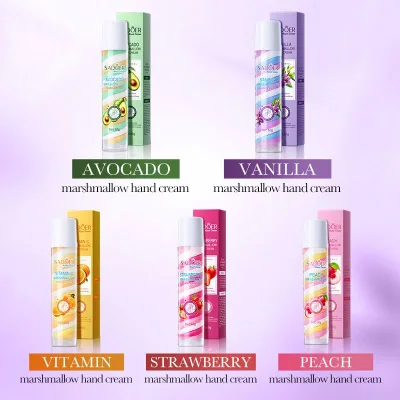 SADOER New Vanilla Marshmallow Tricolor Hand Cream Hydrating Autumn Winter Easily Absorbed Moisdturizing Hand Skin Care Products