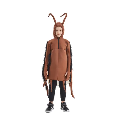 Performance Costume Halloween Costume Cockroach Jumpsuit Novelty and Special Clothing for 140cm High Child