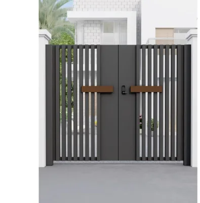 Modern High-End Industrial Interior Aluminum Alloy+Courtyard Door for Apartment Gym Finished Surface Well
