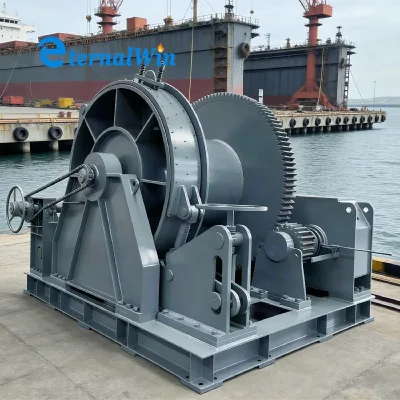 Professional Marine Pull Winch Manufacturer Hydraulic Anchor Mooring Towing Winch for Ship/Boat with BV ABS CCS RINA