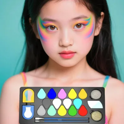 Face & Body Paint Set Box with Customized Colors. Non-toxic Eco-friendly Pigment. Safe for Children & Teens.
