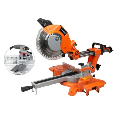 Adjustable Mini Circular Miter Saw With Laser 235Mm Electric Other Power Saws