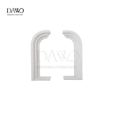Wholesale Wedding Decorations White Layered Arched Panels Arch Background Banquet Party