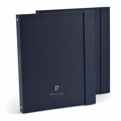 A4 Presentation Binder with Magnetic Flap Custom Color Cover Metal Ring Mechanism Paper Pocket and Plastic Sleeve Bulk