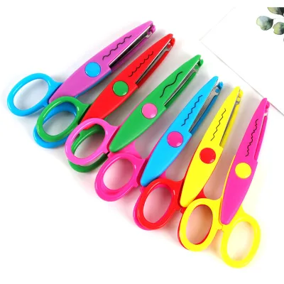 Bview Art 5 Inch Colorful Design Pattern Scrapbook Scissors for Kids