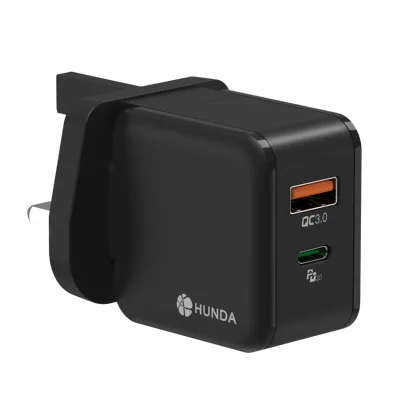 Portable Travel Charger 35W 2-Port GaN USB C Charger PD&QC 3.0&PPS Wall Charger Super Fast Charging for Phone 15/14,Galaxy