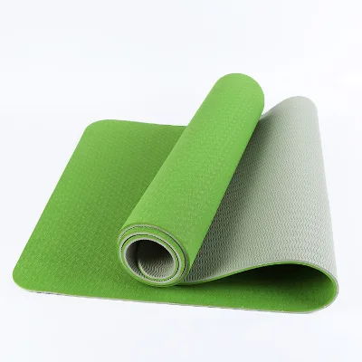 Eco Friendly Double Colors Gym Exercise TPE Yoga Mat 183*61*0.6cm