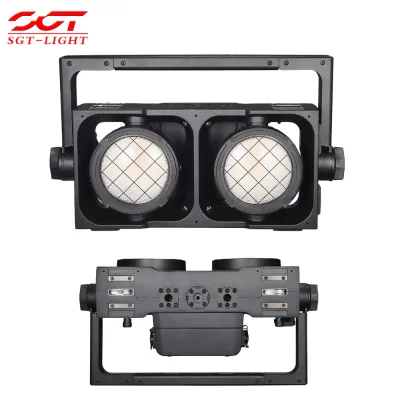 450W IP65 Waterproof 2 Eye Audience Blinder Light RGBCW 12700Lm CRI92 RDM DMX512 2000-10000K for Concert Music Festival Stage