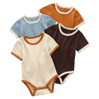 Baby Short Sleeve Triangle Harbin Clothes  Ins Wind Climbing Clothes Children's Summer Cloth Onesie Bag Fart Clothes