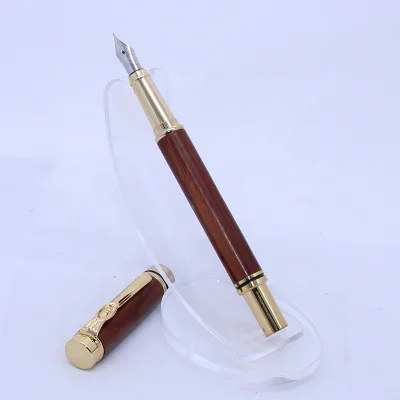 WF1 High Grade Vintage Luxury Design Brass Rosewood Custom Metal Calligraphy Pen for Journaling Gift