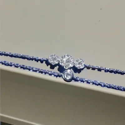 Popular Hand Chain Fit for Stacking 925 Silver Moissanite 18K Gold Diamond Pearl Bracelet Personnalisable Jewelry for Men Women