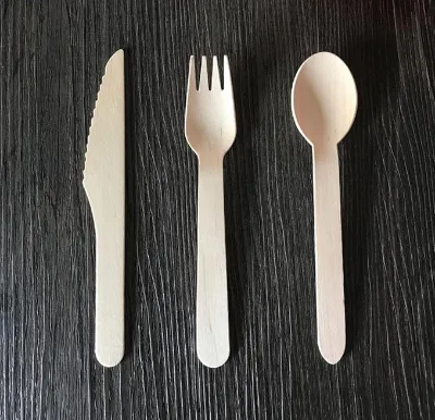 Disposable Wooden Spoon Eco-friendly Biodegradable 16cm Natural Biodegradable Bulk Birch Wood Spoon