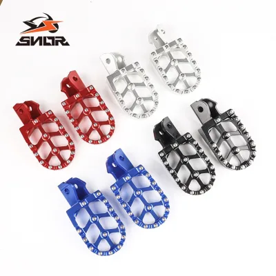 SNOR Off-road Motorcycle Modified Parts for Sur-Ron Light Bee CNC Aluminum Alloy Foot Pegs Studded Anti-Slip Footrests