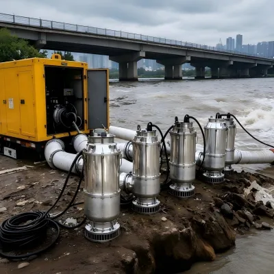 High Pressure Drainage Device Self-Generating Submersible Pump Generator Set Complete Equipment for Municipal Emergency Rescue