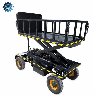 Scissor Lift Table Manual Hydraulic Lifting Platform Cart Industrial Material Handling Equipment Hand Trolley for Warehouse