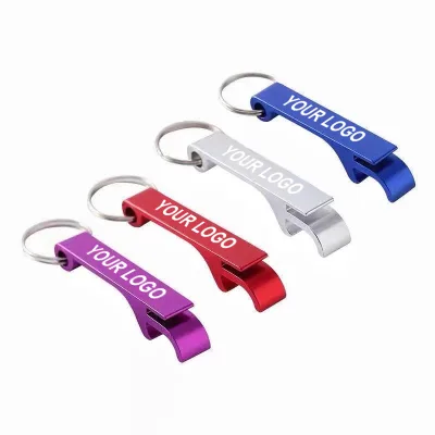 Factory Wholesale Cheap Customized Metal Opener with Logo Aluminum Beer Custom Keychain Bottle Opener Your Logo