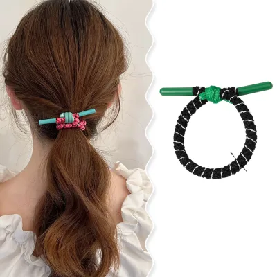Ponytail Holders Elastic Hair Ties Band for Women or Men Colorful for Thick Curly Hair