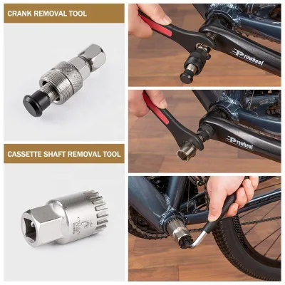 Bicycle Repair Tool Kits Bike Flywheel Removal Chain Breaker Cutter Crank Bike Wrench Cassette Bracket Extractor Sets