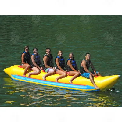 Heavy-Duty Inflatable Banana Boat Ideal for Fast Water Sports, Lake Racing and Outings