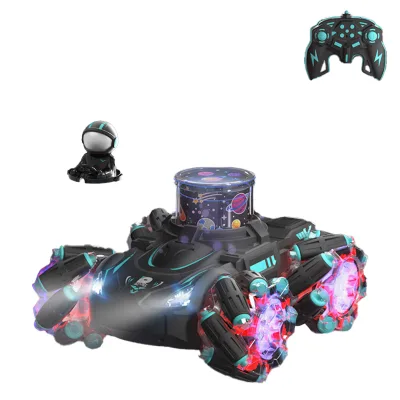 RC Fantastic Color Projection Stunt Car Remote Control Drift Projection Vehicle 360 Degree Rotation LED Light Projector Car Toy