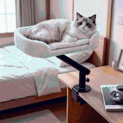 Stable Structure Desk Pet Nest Rectangle Shape Cat Cave Winter Warm Felt Cat Deep Sleep Bed