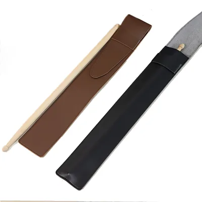 Custom Portable PU Leather Drumstick Bag for Carrying Musical Instrument Accessories Gift Drumstick Holder Holster