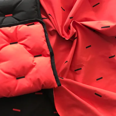 100%polyester Waterproof Quilted Down Coat Filled 0eko-tex Standard Fabric Used for Garment Garments Jacket Down Coated