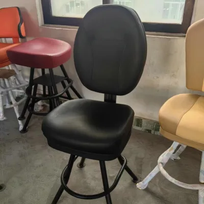 High-Quality Commercial Bar Stool With Backrest Ergonomic Design Bar Chair, Perfect for Restaurants and Cafes, Black Bar Stools