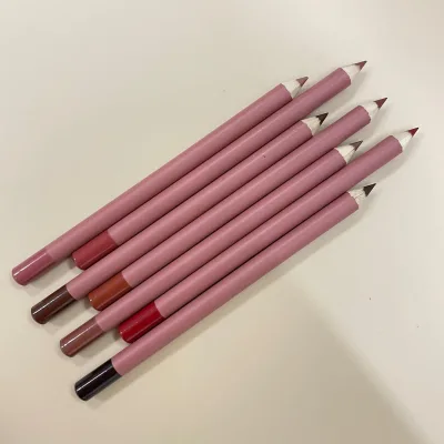 New Arrival High Pigment Soft Cream Vegan Matte Wooden Lip Pencil with Private Label