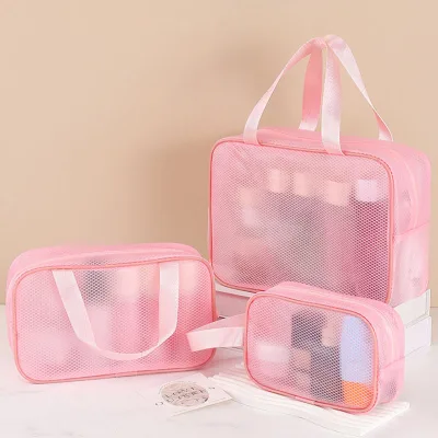 Large-capacity Instagram Style EVA Solid Color Makeup Bag Set Business Travel Storage Bag Waterproof Organizer Toiletry