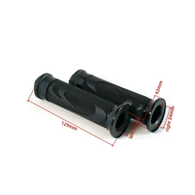 Alloy 22mm Diameter Motorbike Handlebars Rubber Aluminium Throttle Universal Fitment Dirt Motorcycles Motorcycle Body Systems