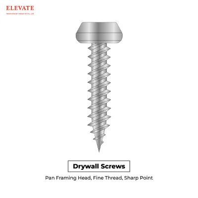 Taiwan Smooth finish after fastening Pan Framing Head screw Suitable for School renovation projects