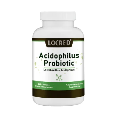 OEM Hot Selling Acidophilus Probiotic Capsules 240 Capsules Dietary Supplement for Supports Digestive & Intestinal Health