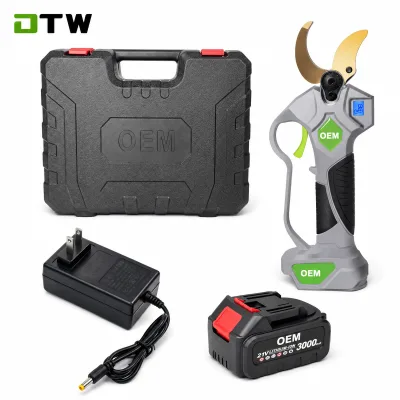 A1-0021 Professional 21V Electric Pruner 800W Brushless Branch Cutter 20-40mm Cutting Range 60 Cuts Per Minute Fruit Plastic