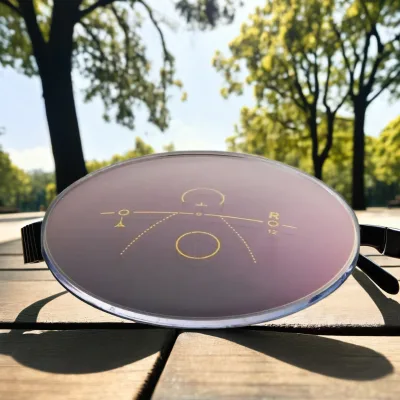 1.56 Transition Progressive Photo Gray Eyeglasses Lenses Photochromic Blended Lens with Enhanced Vision