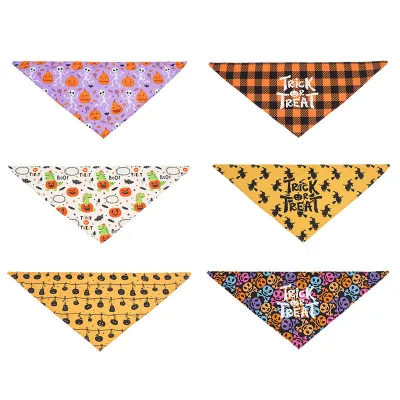 Custom Adjustable Large Pet Washable Scarves Valentine's Day Dog Bandanas Triangle Dog Bandanas