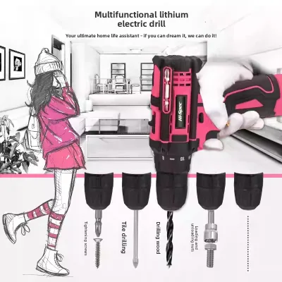 121-piece Multifunctional Electric Drill Set 12V Household Toolbox Portable Lithium Battery Hardware Tools for Repair
