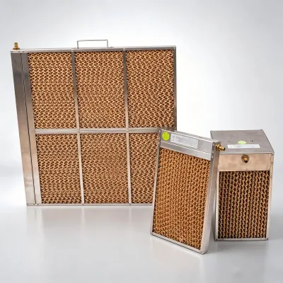 Fireproof Cellulose Cooling Pad Evaporative Wet Curtain Suitable for Dry Cooler, ACC Air Cooled Condenser Dry Cooling System