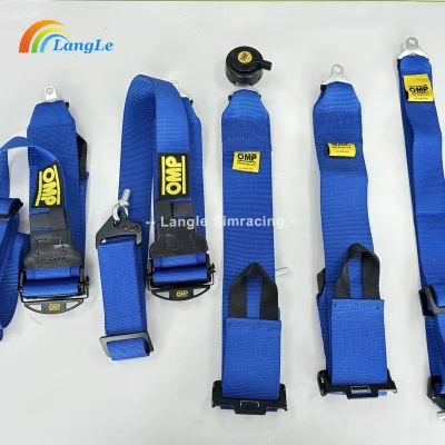 4-Point Racing Harness for Simulator Cockpit Universal Fit for GT/Drift Sim Racing Simulator Adjustable Straps & Quick Release