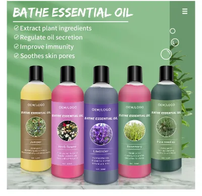 New Launch 100% Natural Herbal ODM Essential Oil Liquid Bath Rosemary Nourishing Cleansing Moisturizing 500ml for Body Care
