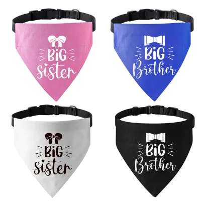 IVYPET DIY Triangle Dog Bibs With Buckle Custom Cotton Dog Neck Scarf Wholesale Dog Bandana