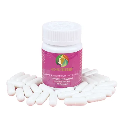Natural Boric Acid Capsules for Vaginal Health Feminine Hygiene pH Balance OEM Manufacturer Honey Sister