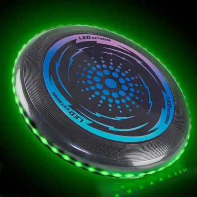 LED Light up Flying Glow in the Dark Flying R Kids and Adults,Flying Disc Adventure for Day and Night Ideal for Camping Game
