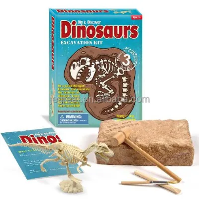 Great Educational Gifts Science Toys Dinosaur Digging Fossil Kit With Dinosaur Bones for 6+ Kids