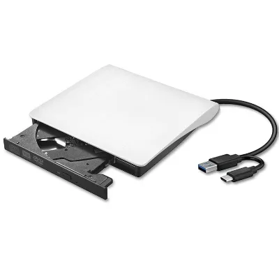 External CD DVD Drive, USB 3.0 Slim DVD-RW Burner Writer Player for Laptop Notebook PC Desktop Computer