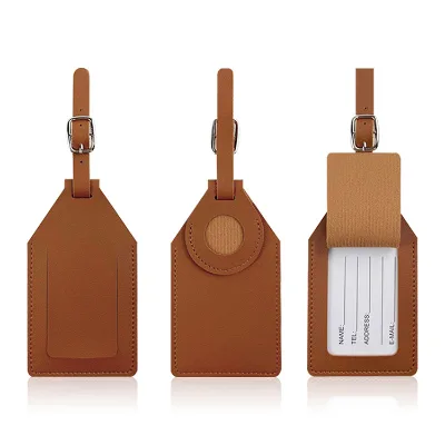 Luggage Tag Adventure Pu Leather Luggage Tag Silicone Luggage Tag