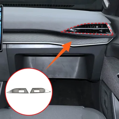 Stainless Steel Front Center Console Left and Right Speaker Grilles for Arcfox Alpha S5 2026 Interior Car Decorative Accessories