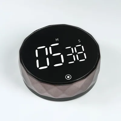 DD1409 Digital LCD Kitchen Baking Timer Studying Visual Teaching Classroom Countdown Round Tyre Shape Magnetic Rotary Timer