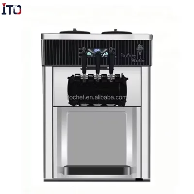 Commercial Desktop Ice Cream Maker Machine Automatic Outdoor Soft Ice Cream Vending Machine